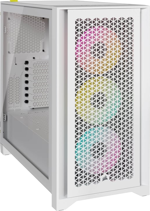 Corsair iCUE 4000D RGB AIRFLOW Mid Tower Gaming Case - White 
