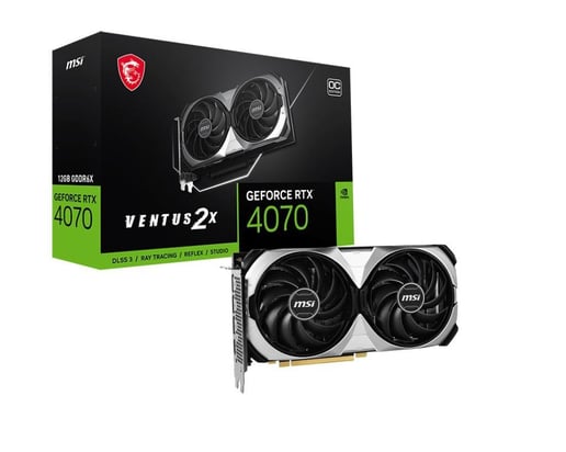 MSI GeForce RTX 4070 Ventus 2X OC 12GB Graphics Card