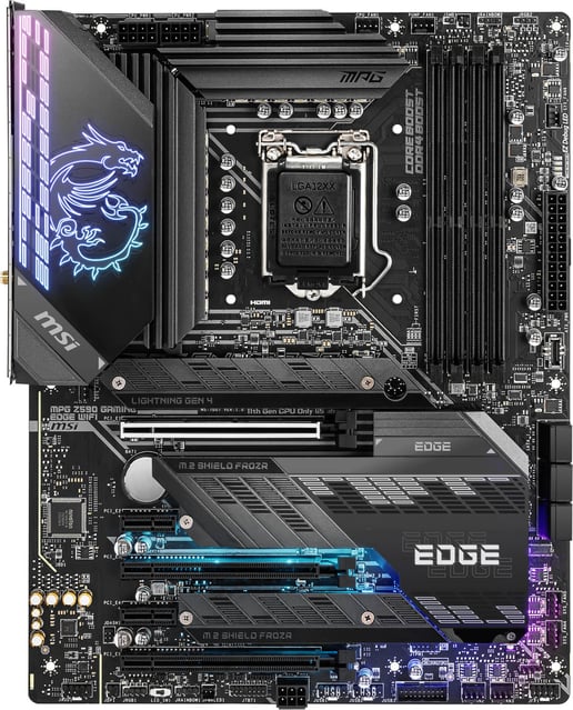 MSI MPG Z590 GAMING EDGE WIFI ATX Motherboard for Intel LGA1200 CPUs