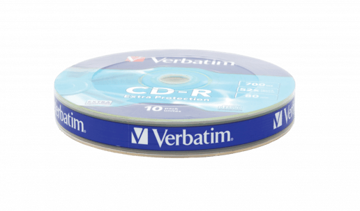 Verbatim 700MB CD-R Extra Protection Discs, 52x, 10 Pack Wrap Spindle