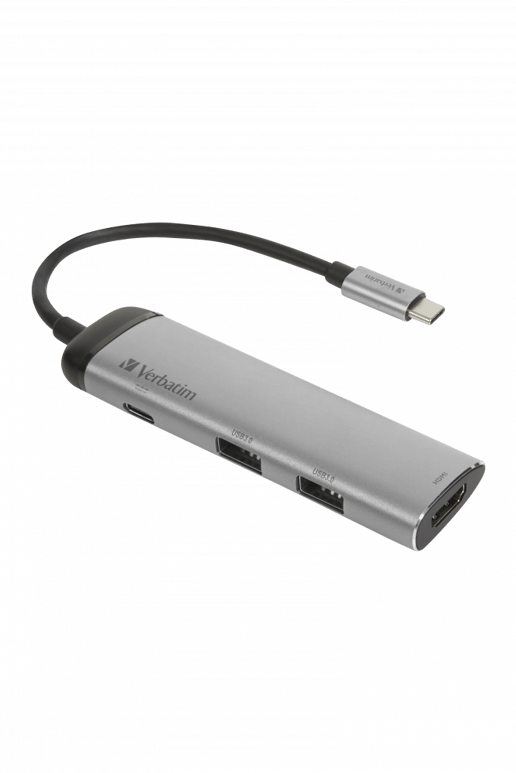 Verbatim USB-C Multiport Hub, 1x USB-C, 2x USB-A, 1x HDMI