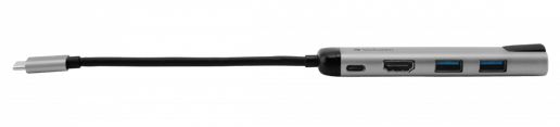 Verbatim USB-C Multiport Hub, 1x USB-C, 2x USB-A, 1x HDMI, 1x RJ-45