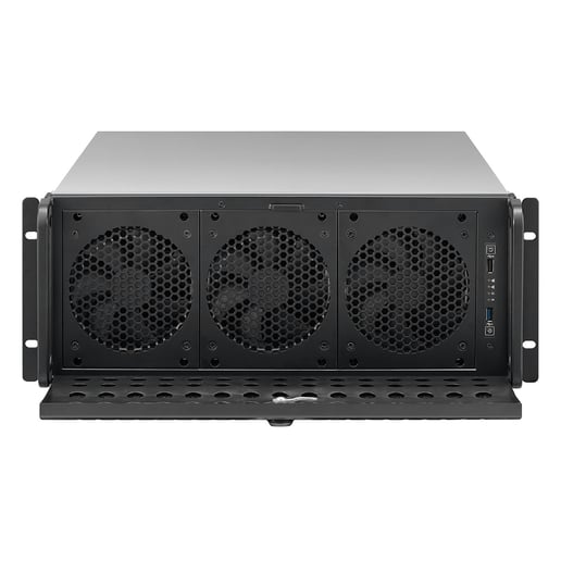 Codegen 4U 635mm Rackmount Server Case - Silver 