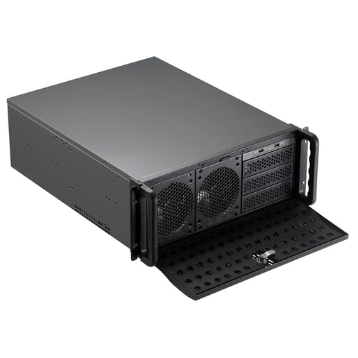 Codegen 4U v2 (600mm) Rackmount Server Case - Black 