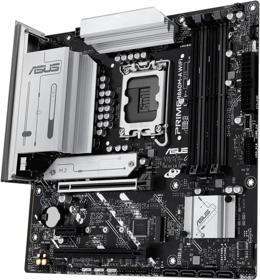ASUS Prime B860M-A WiFi mATX Motherboard for Intel Socket 1851 CPUs
