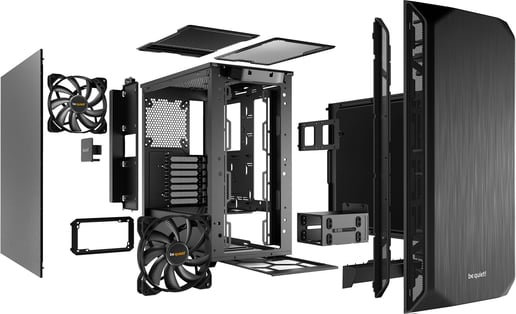 Be Quiet! Pure Base 500 Mid Tower Gaming Case - Black 