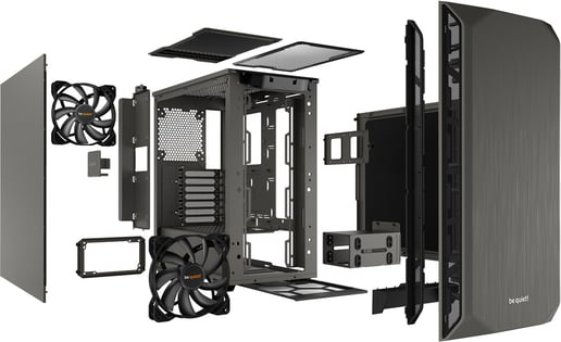 Be Quiet! Pure Base 500 Mid Tower Gaming Case - Grey 