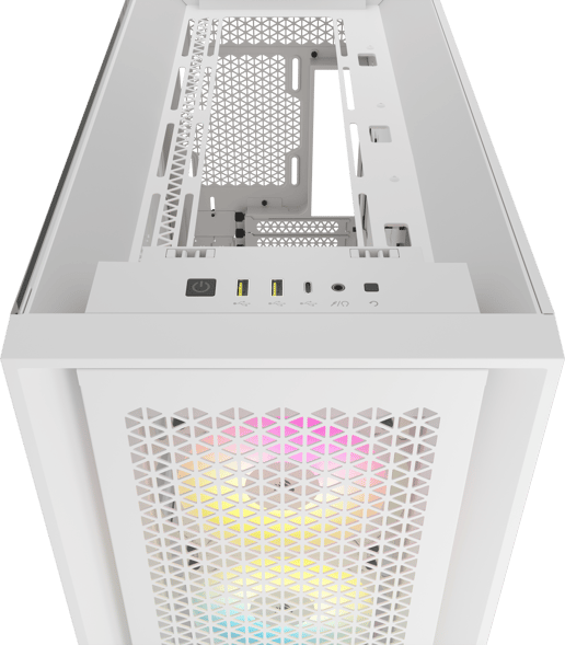 Corsair iCUE 5000D RGB AIRFLOW Mid Tower Gaming Case - White 