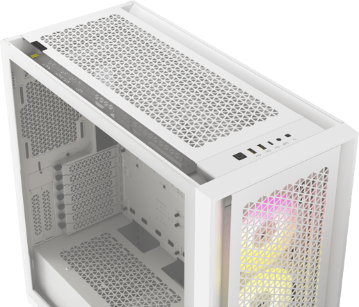 Corsair iCUE 5000D RGB AIRFLOW Mid Tower Gaming Case - White 
