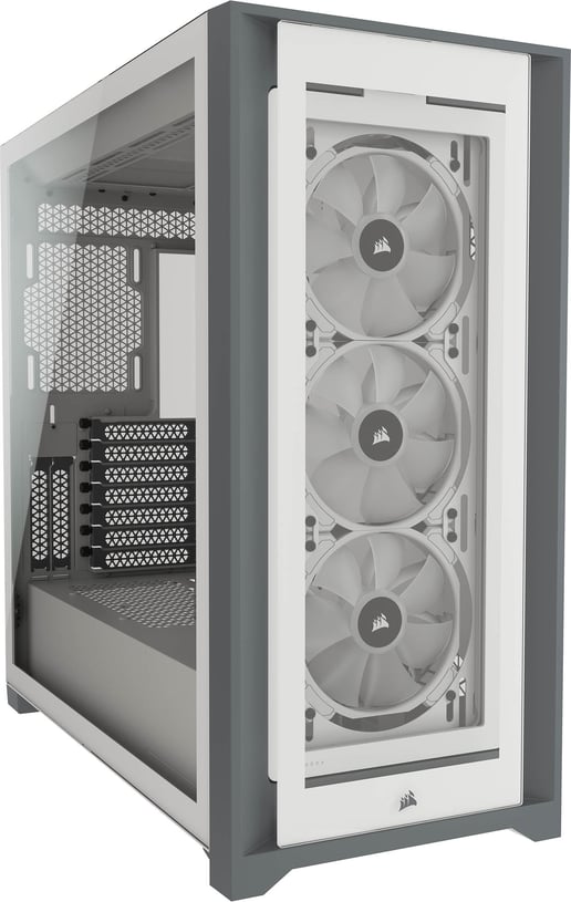 Corsair iCUE 5000X RGB Mid Tower Gaming Case - White 