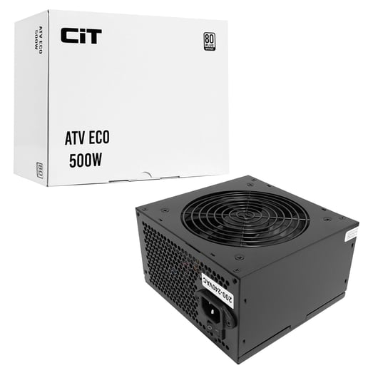 500W CiT ATV Eco 80 Plus Bronze PSU