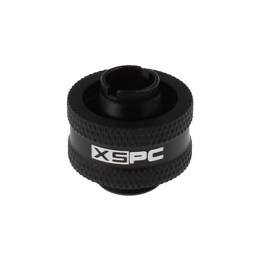 XSPC G1/4 to 3/8 ID, 5/8 OD Compression Fitting in Matte Black, V2