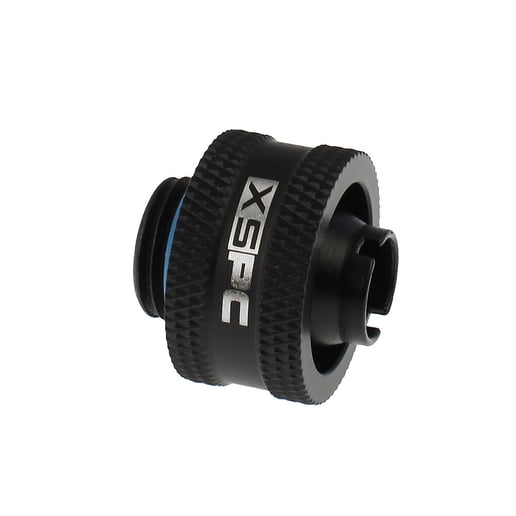 XSPC G1/4 to 3/8 ID, 5/8 OD Compression Fitting in Matte Black, V2