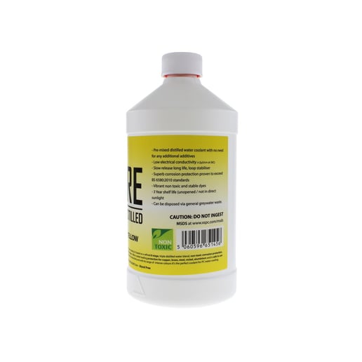 XSPC PURE Premix Distilled Coolant, 1 Litre in UV Yellow