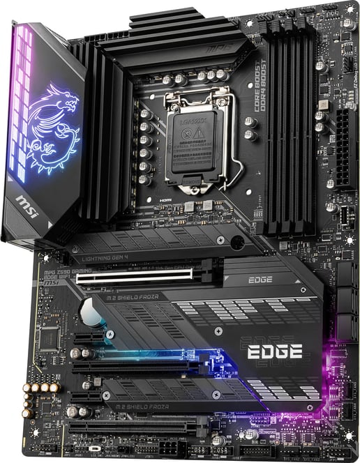 MSI MPG Z590 GAMING EDGE WIFI ATX Motherboard for Intel LGA1200 CPUs