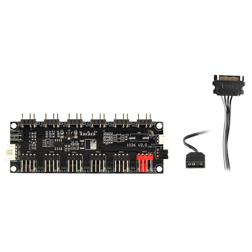 Generic ARGB 6 Port Black Fan Hub