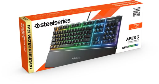 SteelSeries Apex 3 RGB USB Gaming Keyboard