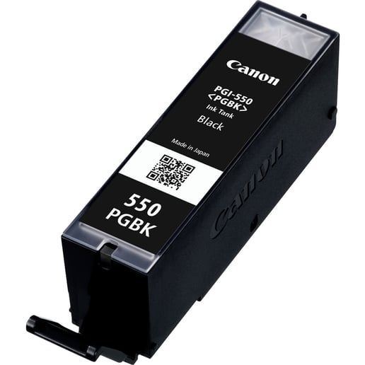 Canon PGI-550PGBK Ink Cartridge - Pigment Black, 15ml (Yield 341 Pages)