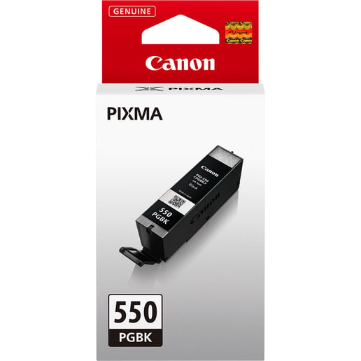 Canon PGI-550PGBK Ink Cartridge - Pigment Black, 15ml (Yield 341 Pages)