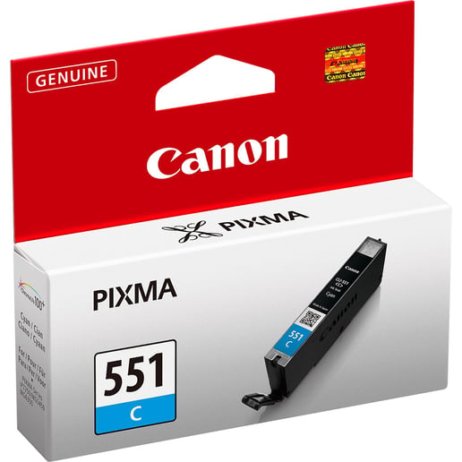 Canon CLI-551C Ink Cartridge - Cyan, 7ml (Yield 304 Pages)