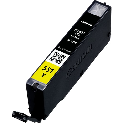 Canon CLI-551Y Ink Cartridge - Yellow, 7ml (Yield 330 Pages)