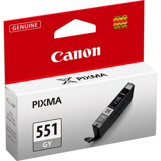 Canon CLI-551GY Ink Cartridge - Grey, 7ml (Yield 125 Photos)