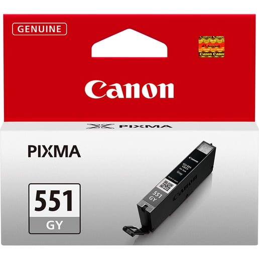 Canon CLI-551GY Ink Cartridge - Grey, 7ml (Yield 125 Photos)