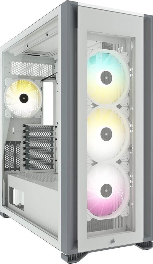Corsair iCUE 7000X RGB Full Tower Gaming Case - White 
