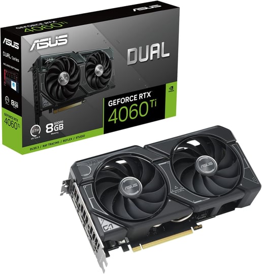 ASUS GeForce RTX 4060 Ti Dual Evo OC 8GB GDDR6 Graphics Card