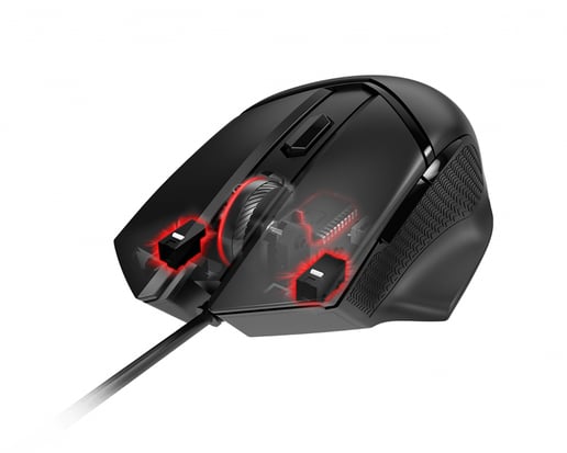 MSI Clutch GM20 Gaming Mouse - USB 2.0 - Optical - 6 Button(s) - Black