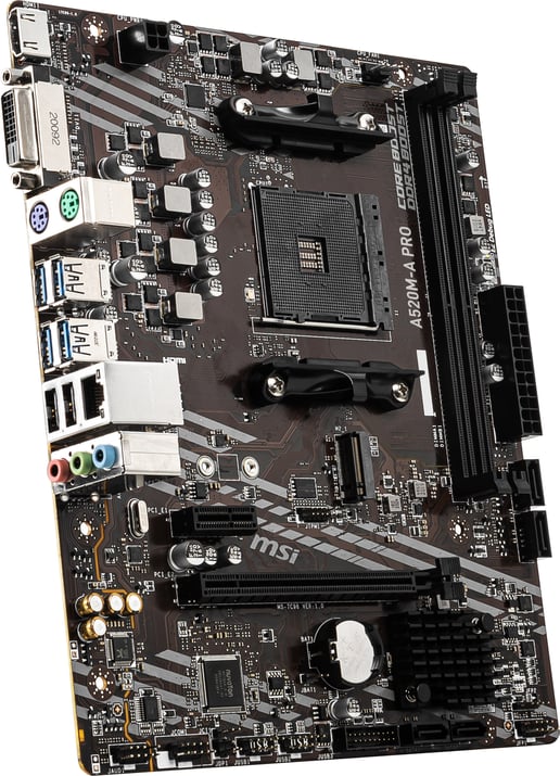 MSI A520M-A PRO mATX Motherboard for AMD AM4 CPUs