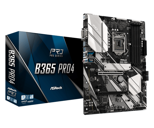 ASRock B365 Pro4 ATX Motherboard for Intel LGA1151 CPUs