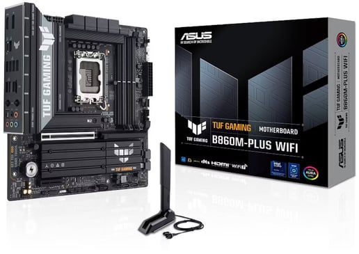 ASUS TUF Gaming B860M-Plus WiFi mATX Motherboard for Intel LGA1851 CPUs