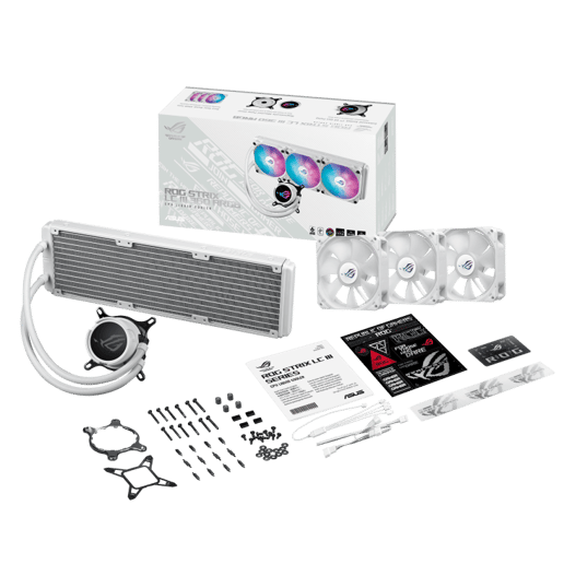 ASUS ROG Strix LC III 360 ARGB White Edition 360mm AiO Liquid CPU Cooler