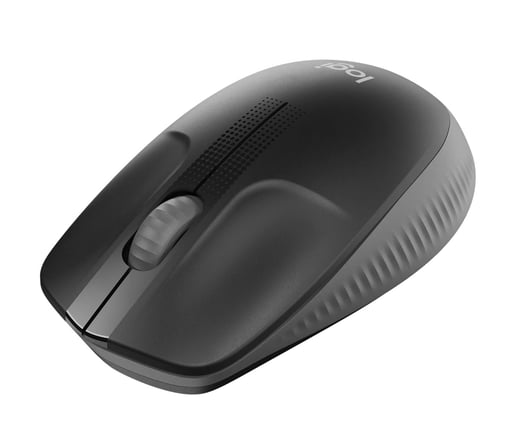 Logitech M190 Full-size Wireless Mouse in Charcoal