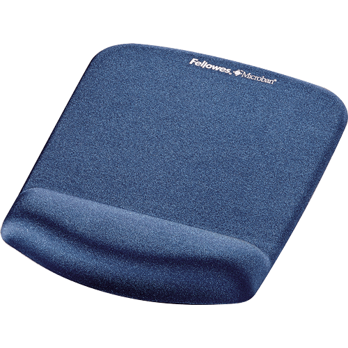 Fellowes PlushTouch Mousepad Wrist Support - Blue