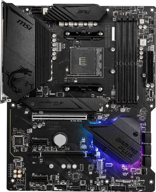MSI MPG B550 GAMING PLUS ATX Motherboard for AMD AM4 CPUs