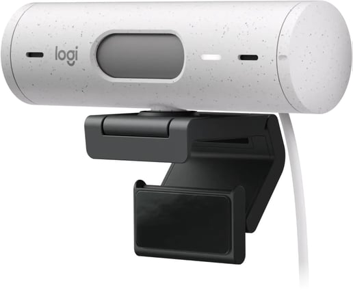 Logitech Brio 500 Full HD 1080p Webcam in Off-White