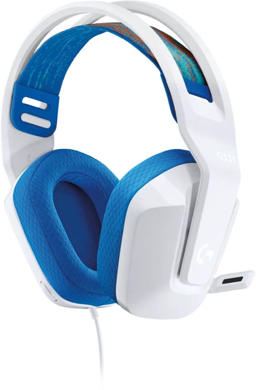 Logitech G335 Wired Gaming Headset, White