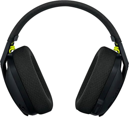 Logitech G435 LIGHTSPEED Wireless Gaming Headset in Black and Neon Yellow
