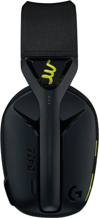 Logitech G435 LIGHTSPEED Wireless Gaming Headset in Black and Neon Yellow