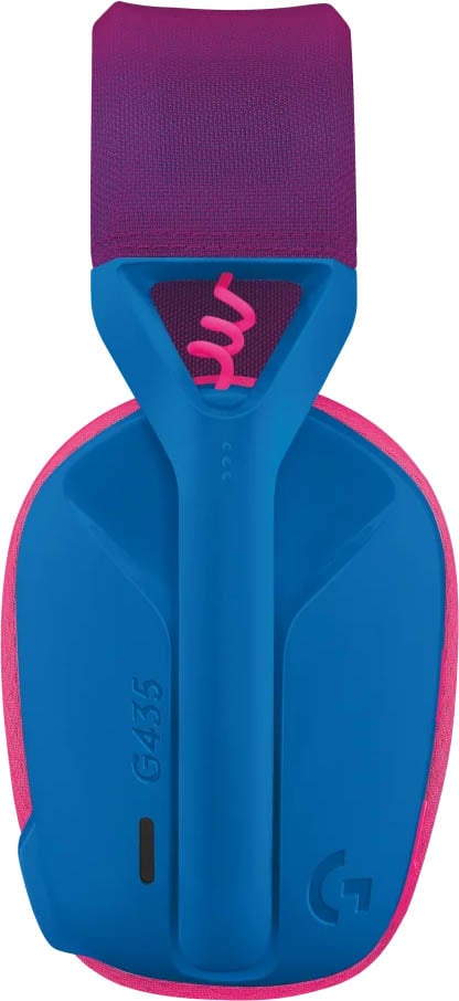 Logitech G435 LIGHTSPEED Wireless Gaming Headset, Blue and Raspberry