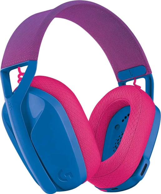 Logitech G435 LIGHTSPEED Wireless Gaming Headset, Blue and Raspberry