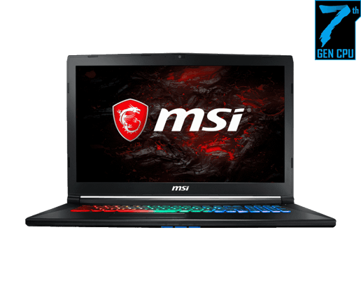 MSI GP72MVR 7RFX Leopard Pro 17.3" Gaming Laptop - Core i7 8GB, 1TB