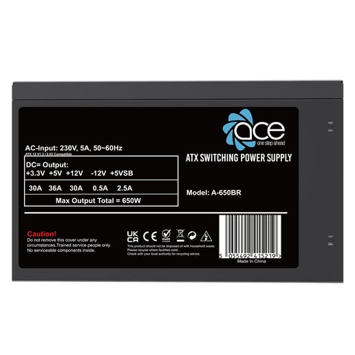 650W Ace Black PSU