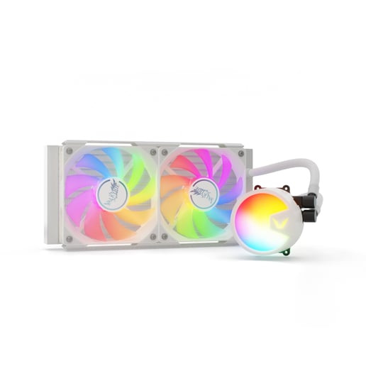 Valkyrie A240 240mm AiO Liquid CPU Cooler in White