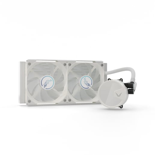 Valkyrie A240 240mm AiO Liquid CPU Cooler in White