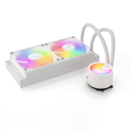 Valkyrie A240 240mm AiO Liquid CPU Cooler in White