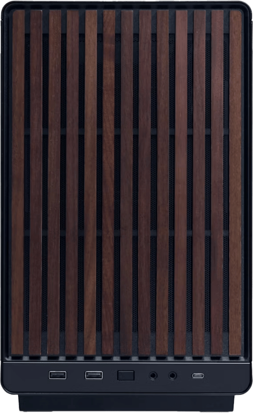 Lian Li A3-mATX Wood Edition Mini Tower Case - Black 