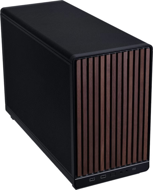 Lian Li A3-mATX Wood Edition Mini Tower Case - Black 